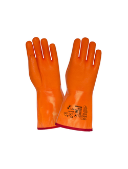 Перчатки утепленные 2Hands 4035 КЩС (флис) оранжевый