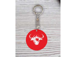 Брелок символика "Быка" с гравировкой №23