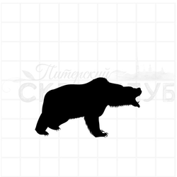 Штамп силуэт оленя