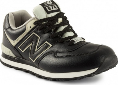 New Balance 574 Black Leather