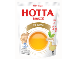 Тайский имбирный чай без сахара HOTTA 100% Instant Ginger (70 гр/10 саше)
