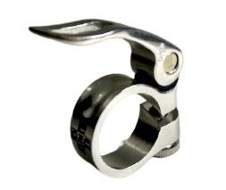 Хомут штыря подсед. UNO, |31.8|28.6|34.9|мм, эксц., серебр.