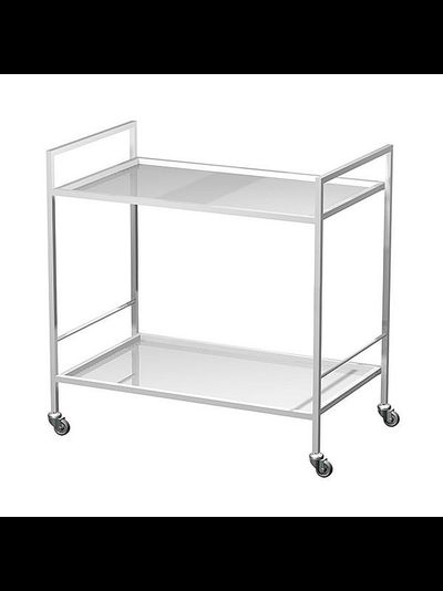 Столик инструментальный AR-H34 с двумя полками из нержавеющей стали