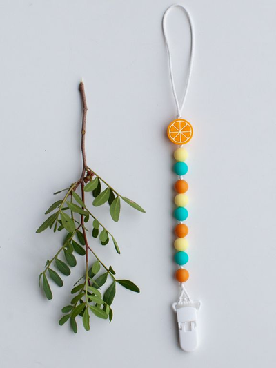 Мини-держатель для пустышки Апельсин