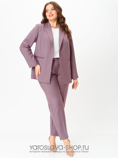 Женский классический костюм в цвете "пыльная роза"