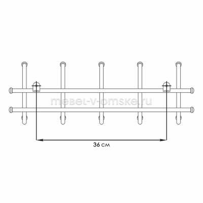 Вешалка Уют-5