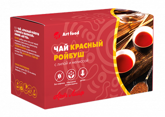 Чай Красный ройбуш с липой и мелиссой (20 пакетиков)