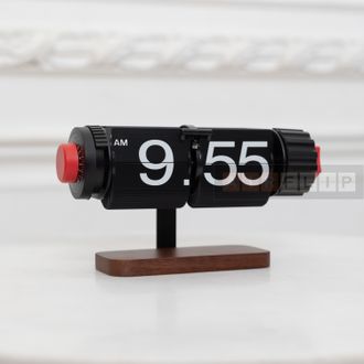 Настольные flip clock часы Air-Flip wood Aero  с будильником