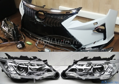 Обвес Toyota Camry V50, V55 в стиле Лексус + фары Камри 55