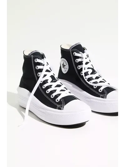 Кеды Converse All Star Move High Top высокие черные на платформе