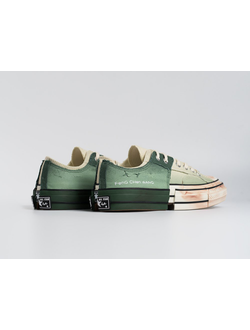 Купить кеды Converse Feng Chen Wang 2 в 1 зеленые низкие