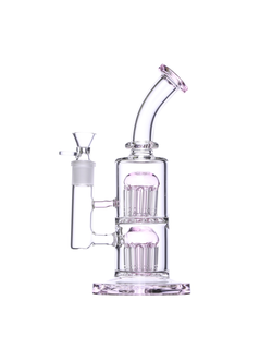 Бонг PHOENIX DOUBLE MEDUSA PINK Bubbler