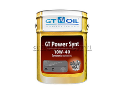 Масло моторное GT OIL GT POWER SYNT 10W-40 синтетическое 20 л 8809059408032