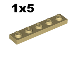 Plate 1 x 5, Tan (78329 / 6351905)