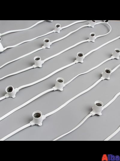 Белт-лайт 2 жилы, 20 см, БЕЛЫЙ, 50 метров, 250 шт