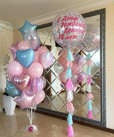 Огромные воздушные шары (гиганты) с конфетти