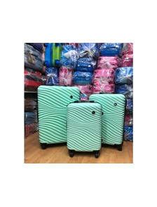 Комплект из 3х чемоданов Kaiwei abs S,M,L мятный