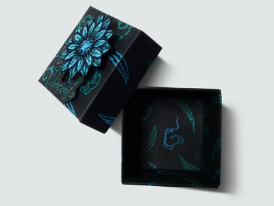 "Первовечер чудес". Маленькая 3Д-коробочка для броши