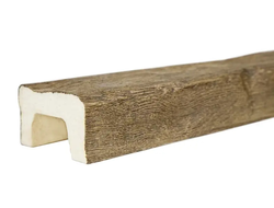 Декоративная балка из полиуретана. Полиуретановая фальшбалка Country Decor рубленая кантри