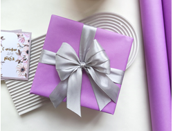 БУМАГА УПАКОВОЧНАЯ ЛАВАНДА, (рулон 0,7*10м)