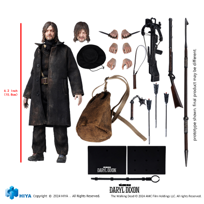 Дэрил Диксон (Норман Ридус, The Walking Dead: Daryl Dixon) - Коллекционная фигурка 1/12 SCALE The Walking Dead Daryl Dixon (ESW0310) - HIYA