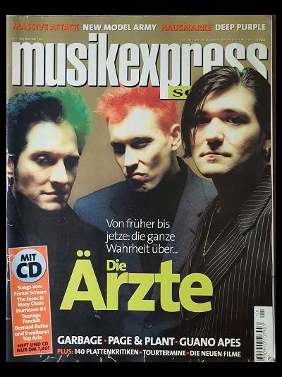 Musikexpress Sounds Magazine May 1998 Die Arzte, Иностранные музыкальные журналы, Intpressshop