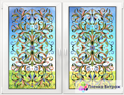 ВИТРАЖНАЯ ПЛЕНКА FL-35