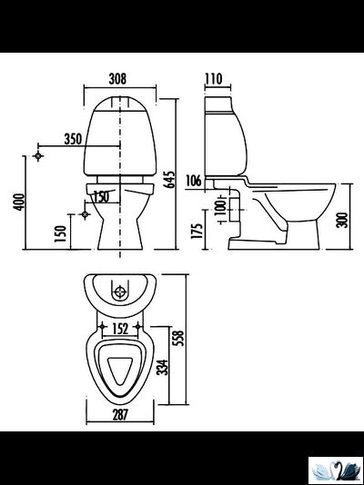 Унитаз Creavit Cocuk детский с Декором и сидением дюропластовым