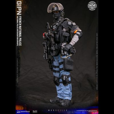 ФРАНЦУЗСКИЙ СПЕЦНАЗОВЕЦ GIPN - КОЛЛЕКЦИОННАЯ ФИГУРКА 1/6 SCALE FRENCH NATIONAL POLICE GIPN IN MARSEILLE (78076) - DAMTOYS