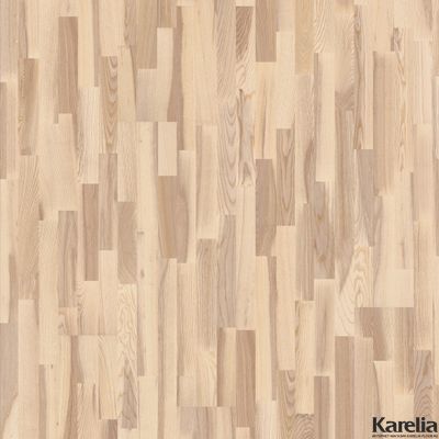 Паркетная доска Karelia Ясень Country Vanilla Matt 3S 3-полосная матовый лак 2G без фаски толщина 14 мм 3.41 м2