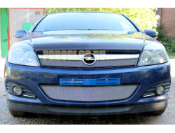 Защита радиатора Opel Astra H (рестайлинг) 2006-2015 (hb 3d) chrome низ
