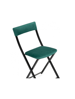 Стул на металлокаркасе Elevis зеленый / черный