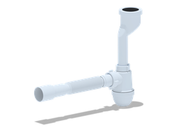 Сифон для писсуара с трубой 40х40/50 АНИ пласт U0115  [98401]