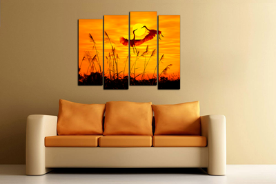 Модульная картина "Аисты"