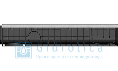 Лоток Gidrolica Standart Plus, h188, DN200, C250