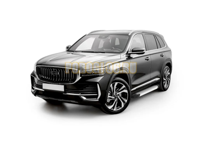 Порог-площадка "Start" F180AL + комплект крепежа, RIVAL, Geely Monjaro 2023-