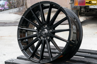 Комплект дисков R20 8,5J ET+35 5*114,3 Sporza Pentagon Черный глянец (J237)