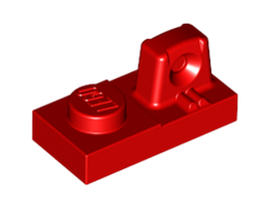 Hinge Plate 1 x 2 Locking with 1 Finger on Top, Red (30383 / 4185150 / 4518438 / 6034633 / 6265697)