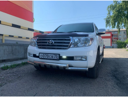 Защита переднего бампера (G) 5 «зубьев» d76 для Toyota Land Cruiser 200 (2007-2012)