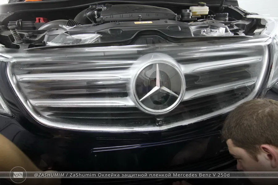 Оклейка защитной пленкой Mercedes Benz V-Class