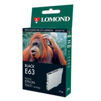 Картридж для принтера Epson, Lomonnd E63 Black, Черный, 17мл, Пигментные чернила