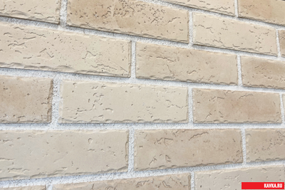 Кирпич "НЕМЕЦКИЙ", бетон, цв.Бежевый, уп.1м2 (50шт) (22,5кг)(36уп)
