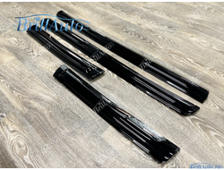 Молдинги Toyota Land Cruiser Prado 150 черные с хромом