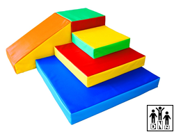 Мягкий модульный Спортивный комплекс «Островок-2» разноцветный