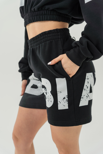 Укороченная толстовка TRAINING CROPPED HOODIE MUSCLE MOMMY 619 Черная