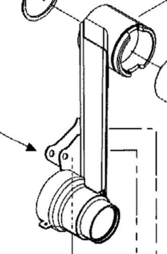 Рычаг задней подвески правый оригинал BRP 706003425 для BRP Can-Am (Rh Swing Arm)
