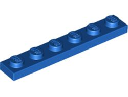 Plate 1 x 6, Blue (3666 / 366623)