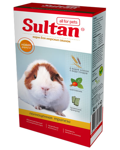 Sultan для морских свинок "Полноценная трапеза" 0,4 кг
