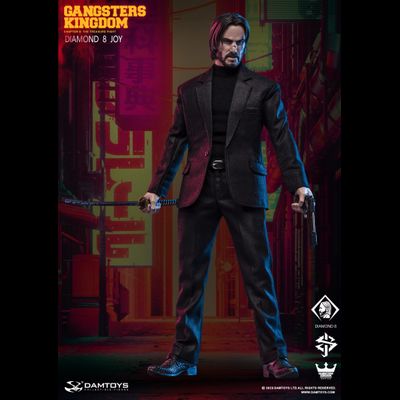 Джон Уик (Киану Ривз, "Джон Уик") - Коллекционная ФИГУРКА 1/6 scale Gangsters Kingdom DIAMOND 8 JOY (GK028A) - DAMTOYS