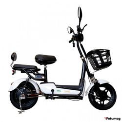 Электромопед GreenCamel Тайфун 400 (400W 48V12Ah ) быстросъем Белый